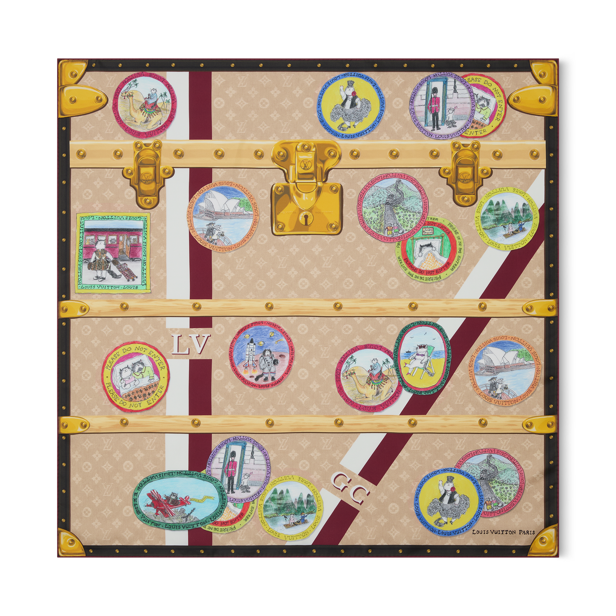 My LV Trunk Square 90 S00 - Women - Accessories | LOUIS VUITTON ®